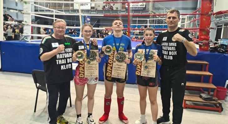 Magyar bajnok lett három hatvani thaibox versenyző 