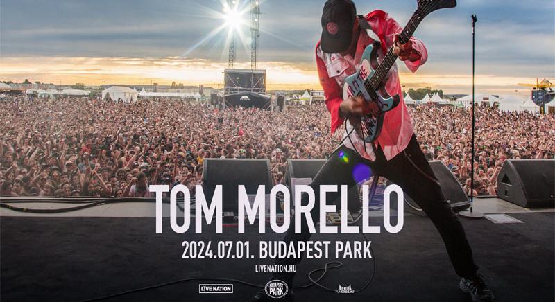 Tom Morello, a Rage Against The Machine legendás gitárosa, szólóprojektjével érkezik a Budapest Parkba