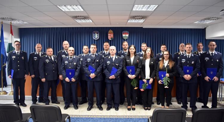 Békés vármegyei rendőrök ünnepi elismerése