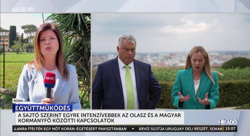 A sajtó szerint egyre intenzívebbek az olasz és a magyar kormányfő közötti kapcsolatok  videó