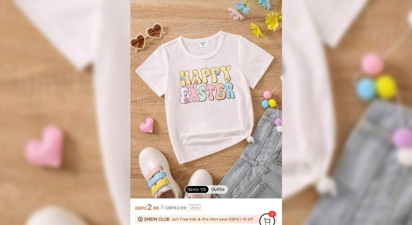 Sheinről rendelt egy cuki húsvéti pólót a kislányának, megbotránkoztató felirat volt rajta