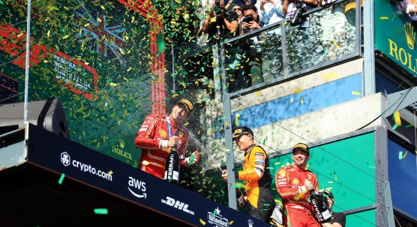 Forma-1: kettős Ferrari siker az Ausztrál Nagydíjon