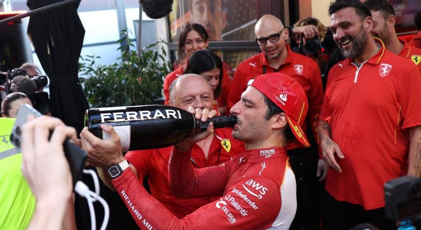 Saját helyzetéből csinált viccet az Ausztrál Nagydíjat megnyerő Ferrari-versenyző