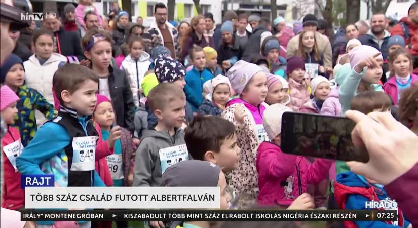 Több száz család futott Albertfalván  videó