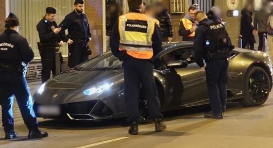Lamborghinit és Maseratit is ellenőriztek a rendőrok a budapesti éjszakai razziában