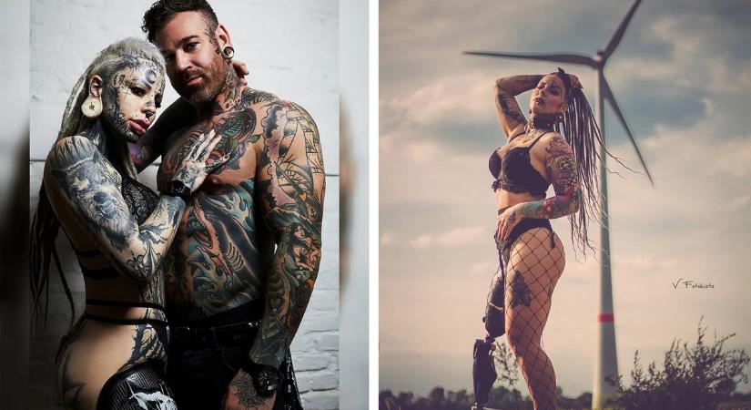 Miután legyőzte a rákot, a 32 éves nő megfogadta, hogy egész testét tetoválásokkal fogja díszíteni - fotók