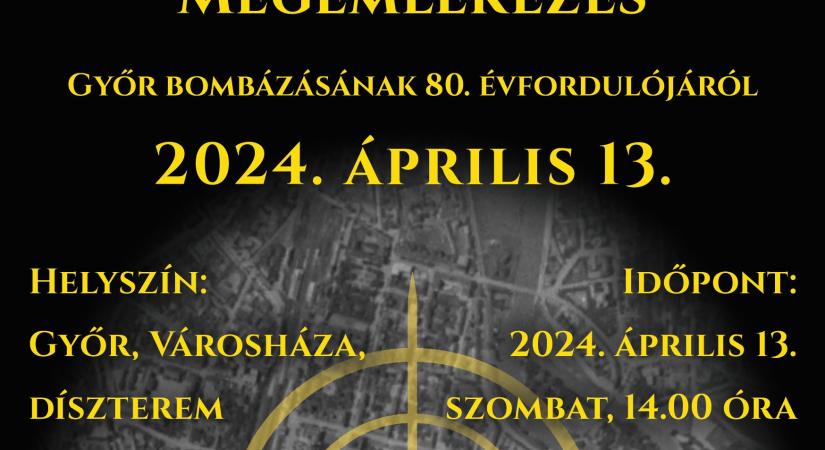 Megemlékezés Győr bombázásának 80. évfordulóján
