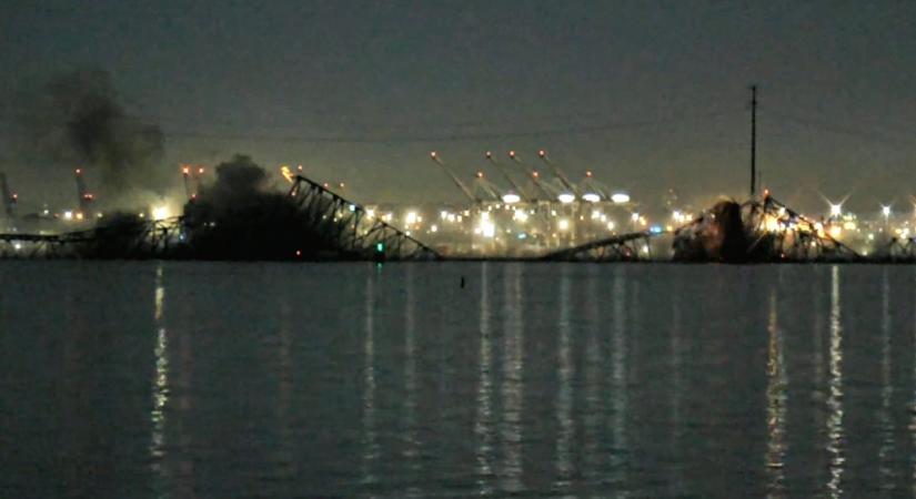 Összeomlott a Francis Scott Key híd Baltimore-ban