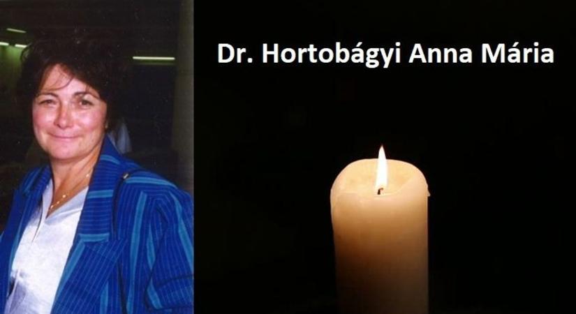 Elhunyt dr. Hortobágyi Anna Mária