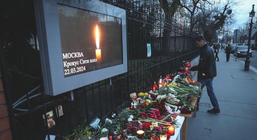 Moszkvai terrortámadás: részvétnyilvánító könyvet nyitottak a budapesti orosz nagykövetségen