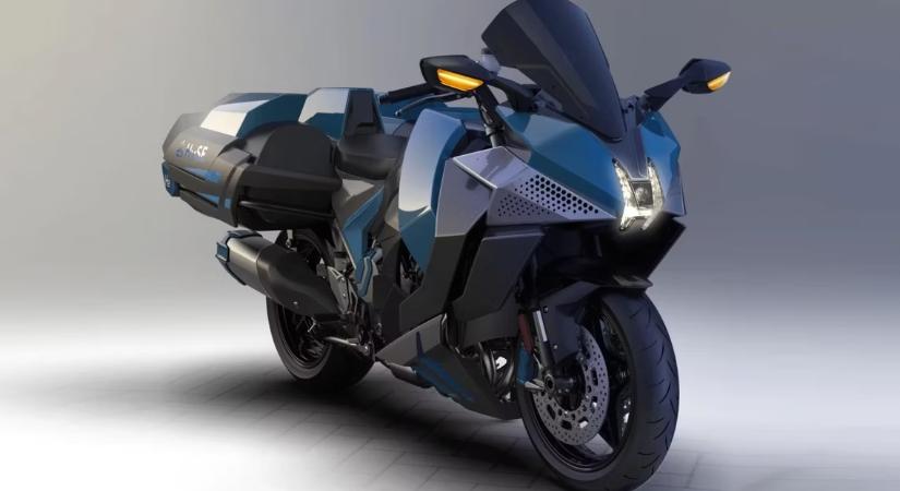 Ilyen lesz a Kawasaki első hidrogénhajtású motorkerékpárja