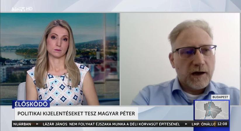 Politikai kijelentéseket tesz Magyar Péter  videó
