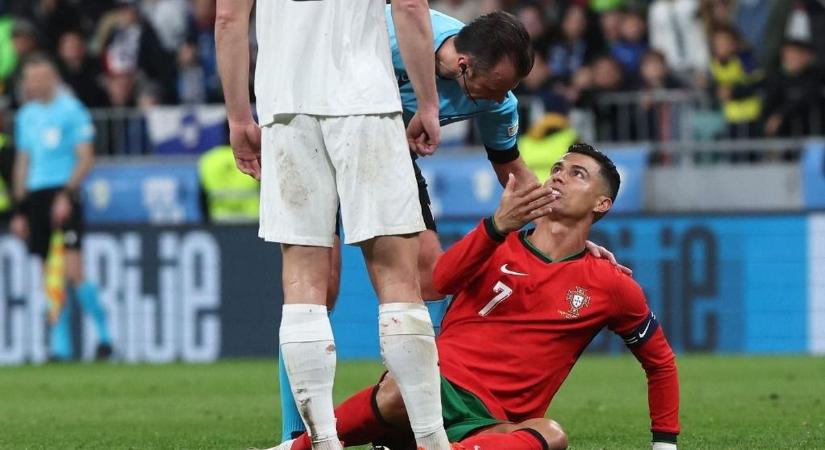 Videón Ronaldo óriási hisztije, vele égtek a portugálok