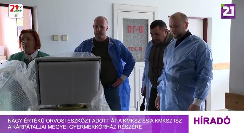 Nagy értékű orvosi eszközt adott át a KMKSZ és a KMKSZ ISZ a Kárpátaljai Megyei Gyermekkórház részére (videó)