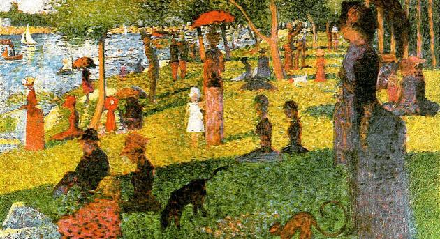 A közönség részéről is kritika érte Seurat, a pointillizmus nagymesterének képeit