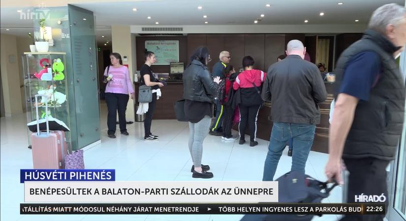 Benépesültek a Balaton-parti szállodák az ünnepre  videó