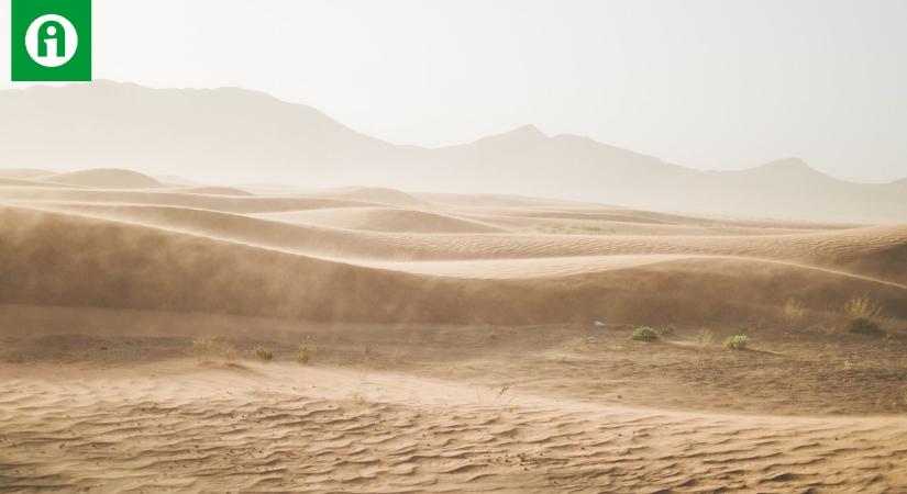 Sivatagi por közelít, elhomályosítja a Napot is