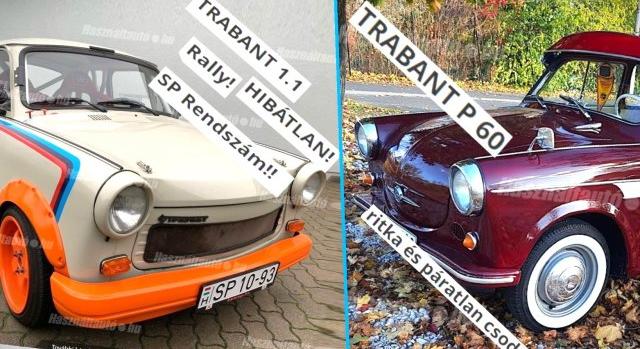 Két Trabantot is hirdetnek ötmillió felett: melyiket vinnéd?