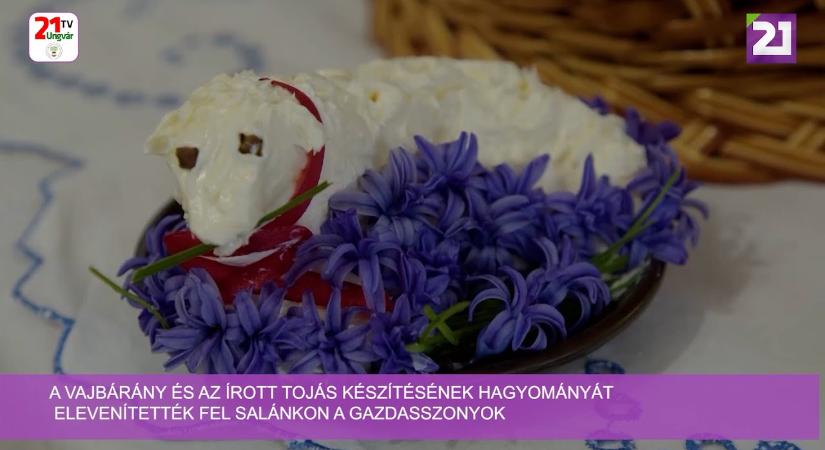 A vajbárány és az írott tojás készítésének hagyományát elevenítették fel Salánkon a gazdasszonyok (videó)