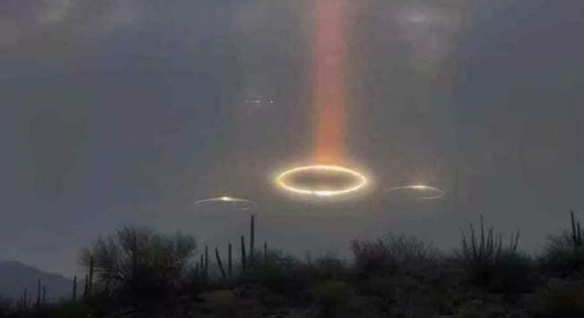 „Ezek nem angyalok” - Három rejtélyes fénygyűrű jelent meg az égen – Fotó