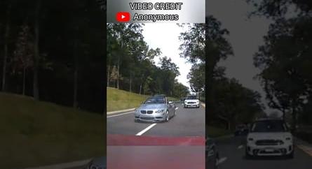 Egy cabrio BMW-vel száguldozó őrültet vettek videóra