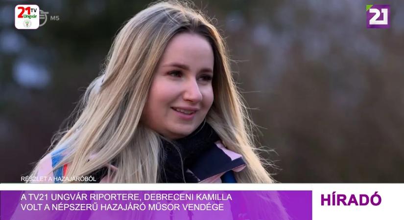 A Tv21 Ungvár riportere, Debreceni Kamilla volt a népszerű Hazajáró műsor vendége (videó)
