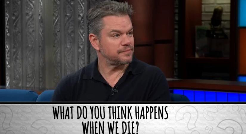 Matt Damon elmondta, mi vár ránk a halálunk után