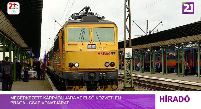 Megérkezett Kárpátaljára az első közvetlen Prága - Csap vonatjárat (videó)