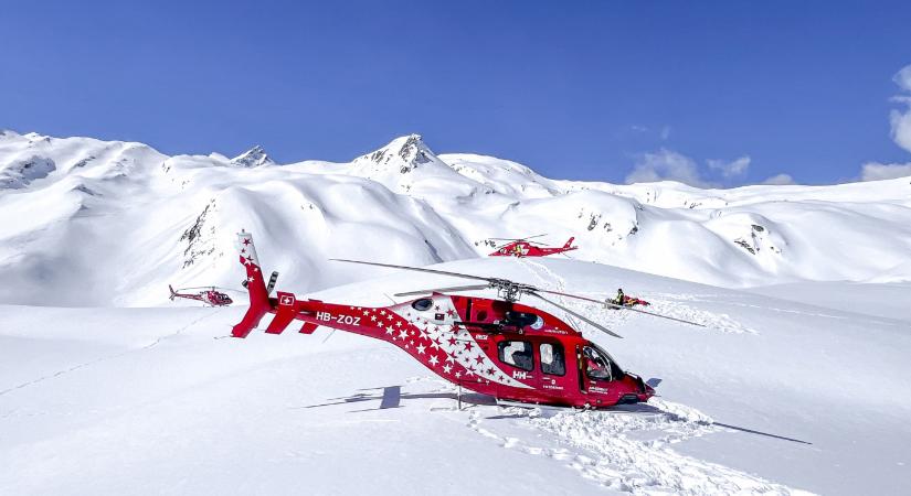 Lezuhant egy síelőket szállító helikopter a Svájci-Alpokban, hárman meghaltak