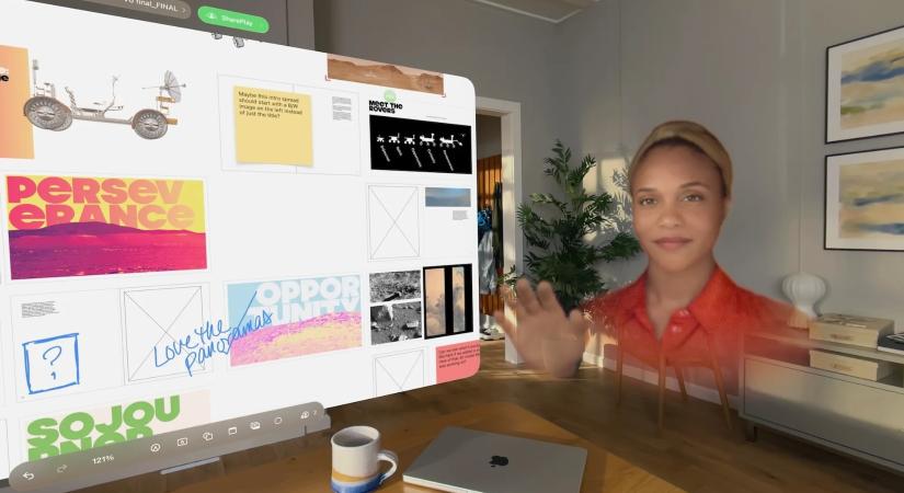 Az Apple hologramszerű térbeli avatarokat kínál a Vision Pro-hoz, hogy ne érezzük magunkat egyedül