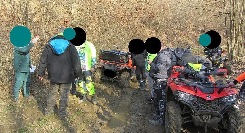 Quadozókat fogtak a Bükki Nemzeti Park Igazgatóságának munkatársai