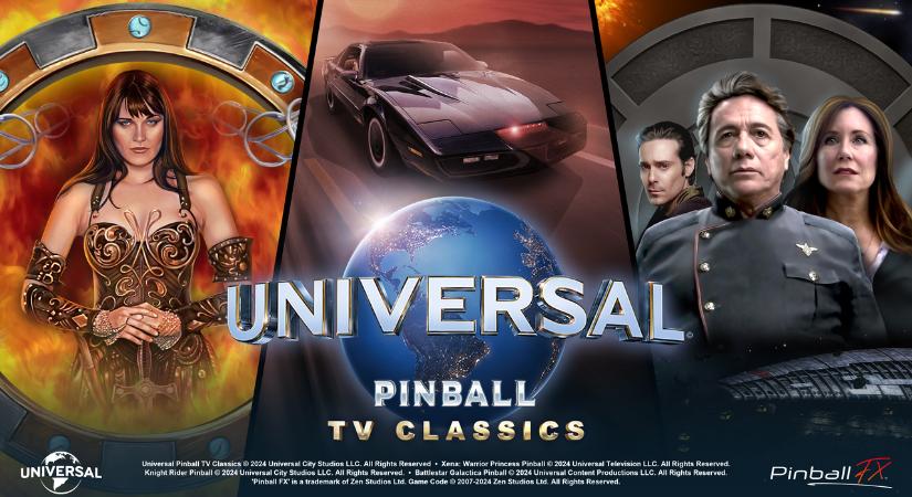 Klasszikus tévésorozatokhoz kapcsolódó asztalokkal bővül a Pinball FX