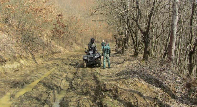 Illegális quadozókat fogtak a Tarnavidéki Tájvédelmi Körzetben