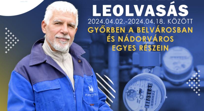 Lakossági vízmérő leolvasás Győrben