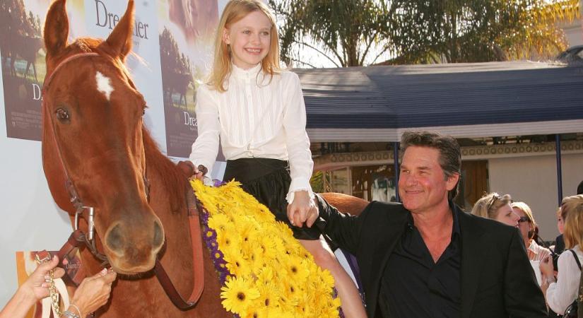 Közös filmjük után Dakota Fanning kapott egy lovat Kurt Russelltől