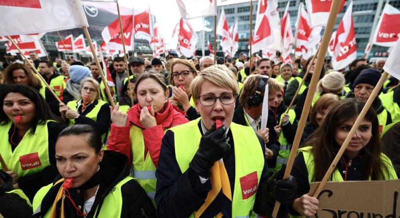 Még nem látni a németországi sztrájkhullám végét