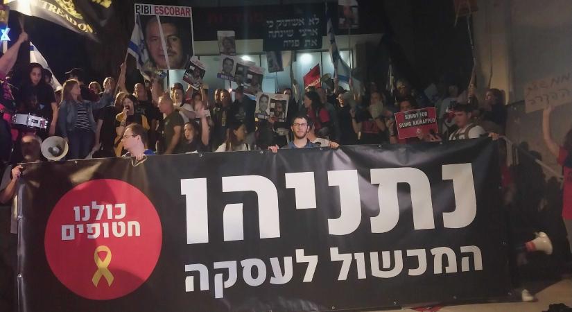 Megelégelte a tüntetést, emberek közé hajtott egy sofőr Tel-Avivban