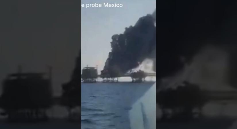 Óriási robbanás volt egy olajplatformon Mexikóban
