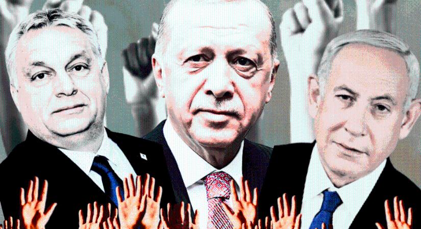 Netanjahu, Erdogan és Orbán, a három jómadár együtt szomorkodik az ágon