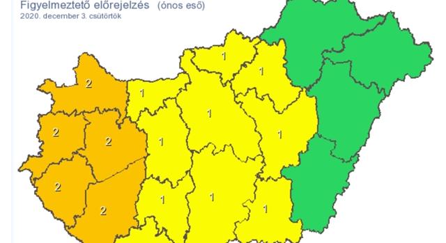 Csongrád-Csanád megyében is lehet ma ónos eső