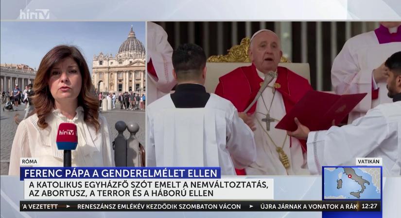 A pápa szót emelt a nemváltoztatás, az abortusz, a terror és a háború ellen  videó