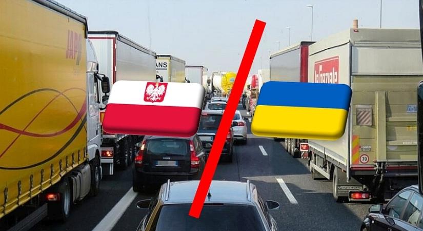 Lengyel-ukrán kamionos ellentét