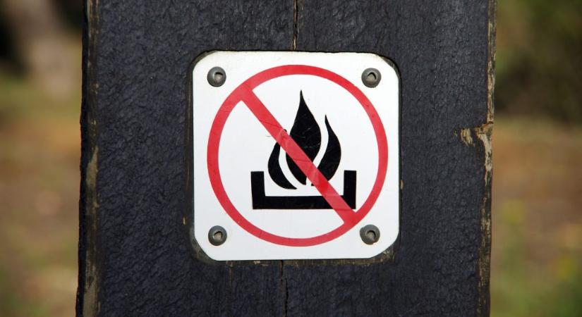 Négy megyében tilos a tűzgyújtás