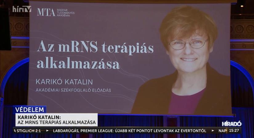 Karikó Katalin akadémiai székfoglalójában szakterülete titkairól és történetéről beszélt  videó