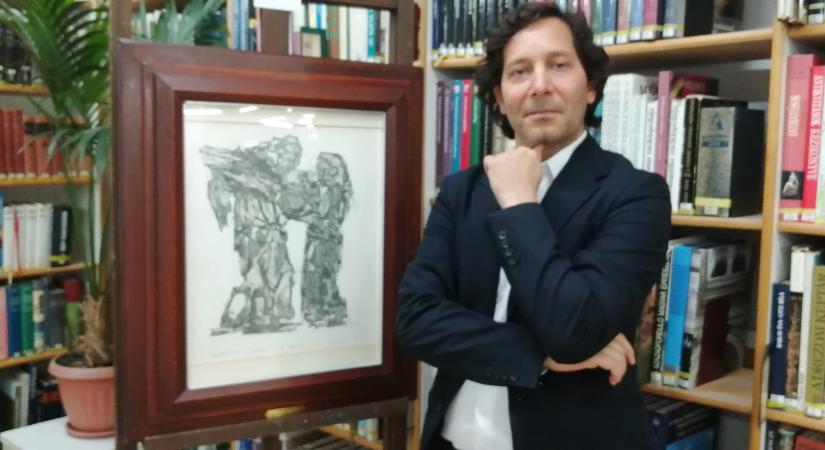 Állami gondozásból a művészet élvonalába – megnyilt Balogh Tibor roma festő kiállítása