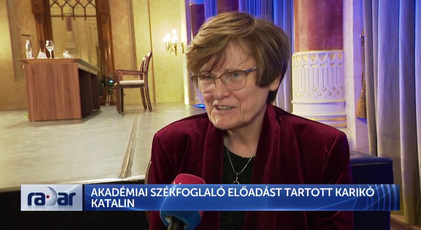 Radar – Akadémiai székfoglaló előadást tartott Karikó Katalin  videó