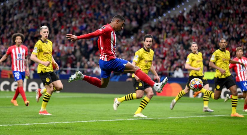 Az Atlético kihasználta a Dortmund hibáit, előnnyel utazik a visszavágóra