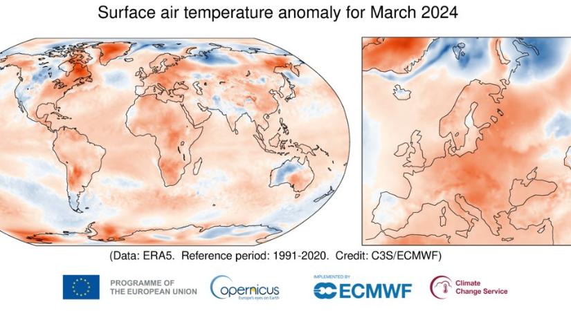 Nemcsak Magyarországon, de globálisan is a legmelegebb a mostani március