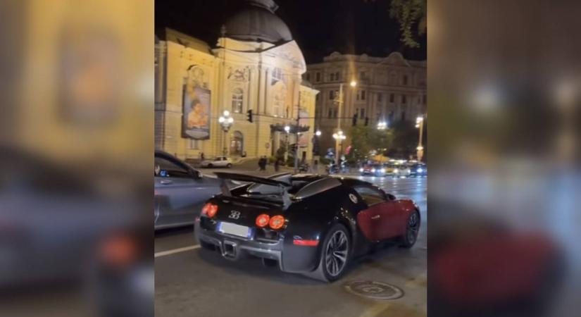 Valaki egy Bugatti Veyronnal lófrált Budapesten