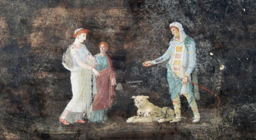 Mitológiai freskókat és egyedi mozaikpadlót találtak Pompeji „fekete termében”